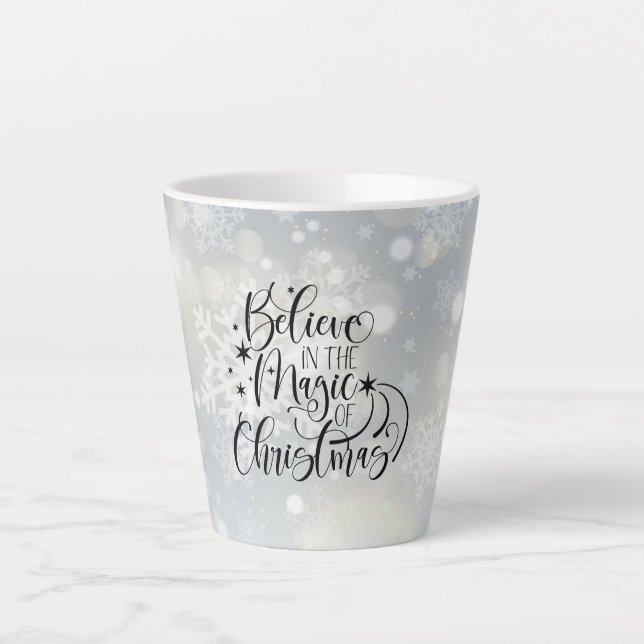 Believe In The Magic Of Christmas Latte Mug (Front)