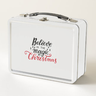 Believe in the Magic of Christmas   Metal Lunch Box