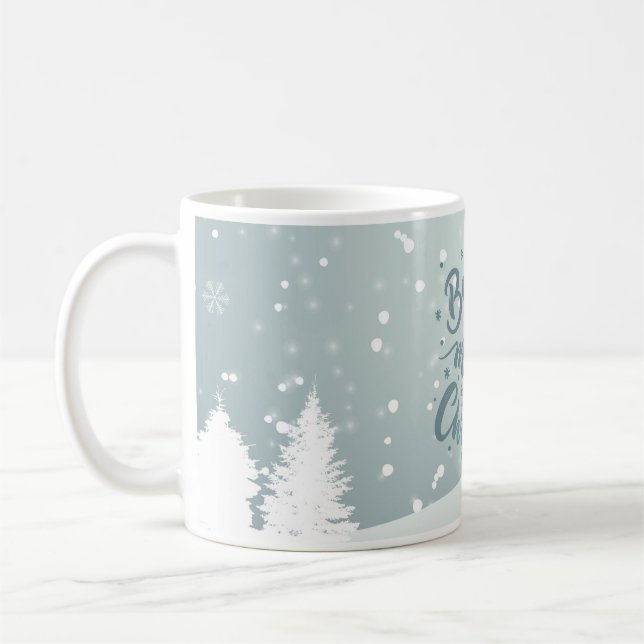 “Believe in the Magic of Christmas” mug (Left)