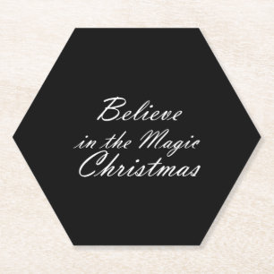 Believe in the Magic of Christmas Paper Coaster