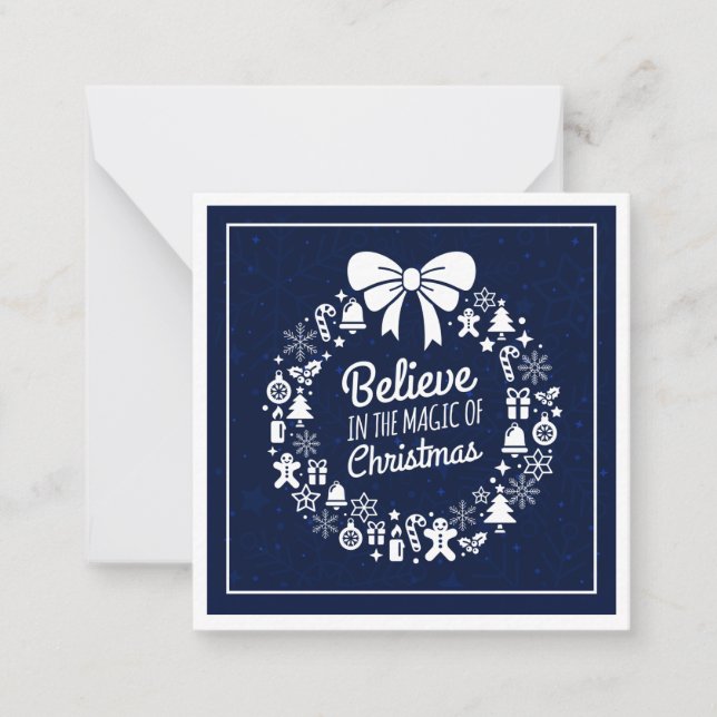Believe In The Magic Of Christmas Personalised Card (Front)