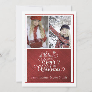Believe in the Magic of Christmas Photo Card