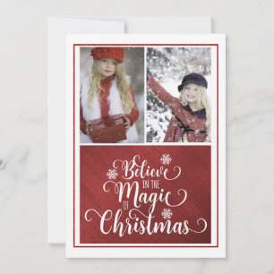 Believe in the Magic of Christmas Photo Card