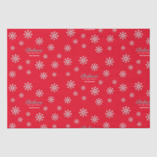 Believe in the Magic Of Christmas Red Tissue Paper