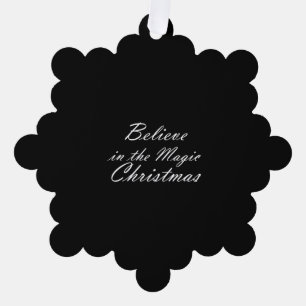 Believe in the Magic of Christmas Tree Decoration Card