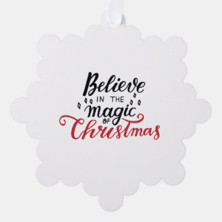 Believe in the Magic of Christmas  Tree Decoration Card