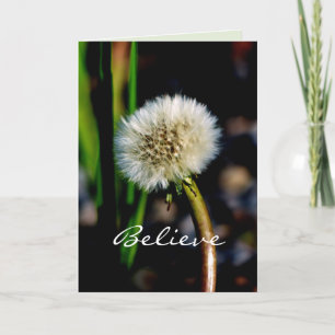Believe in the Magic of the Season, Dandelion Holiday Card