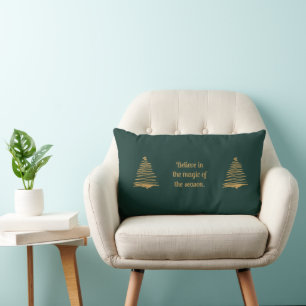 Believe in the Magic of the Season Lumbar Cushion