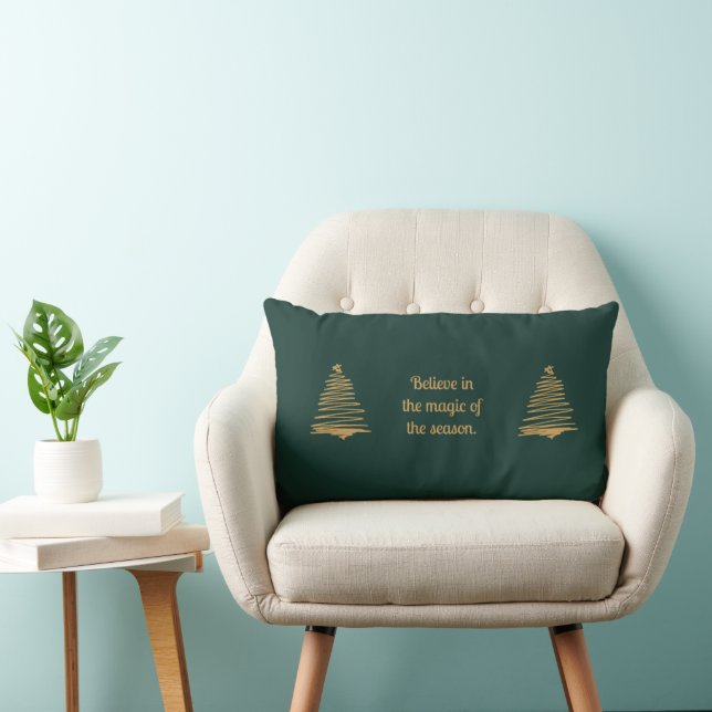 Believe in the Magic of the Season Lumbar Cushion (Chair)