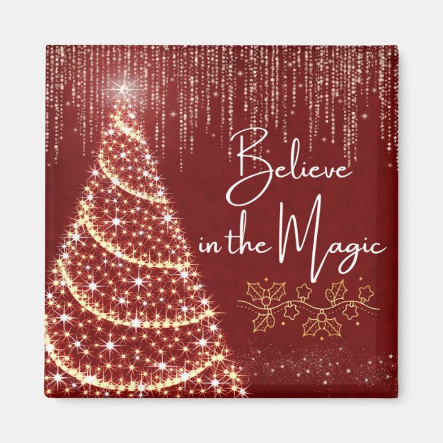 'Believe in the Magic' Refrigerator Magnet (Front)