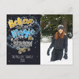Believe in the Magic... Season Holiday Photo Card