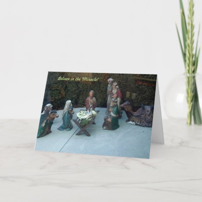 Believe in the Miracle Holiday Card (Front)