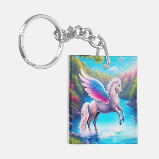 Believe In The Wonderful (Pegasus) Key Ring (Front Left)