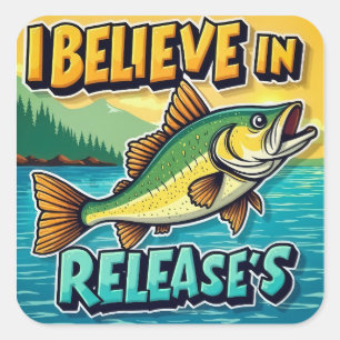Believe in the Wonders Beneath the Surface! Square Sticker