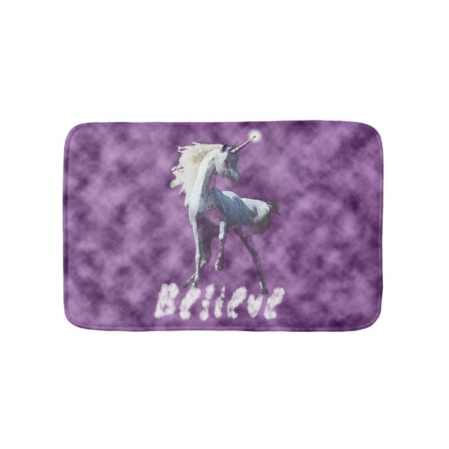 Believe in Unicorns Bath Mat (Front)