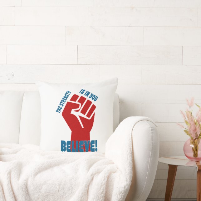 Believe in Workers Power Union Design Cushion (Couch)