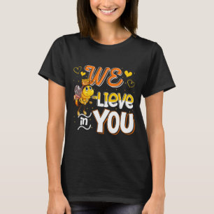 Believe In You Funny Bee Testing Day Teacher Kid T T-Shirt