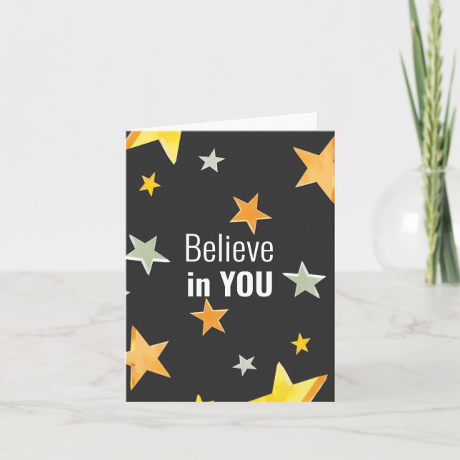 Believe In You - Inspirational Note Card (Front)