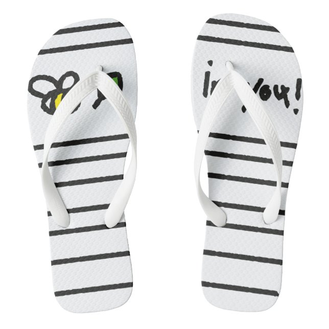 Believe in you! thongs (Footbed)