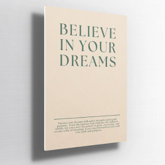 Believe in Your Dreams Custom Poster