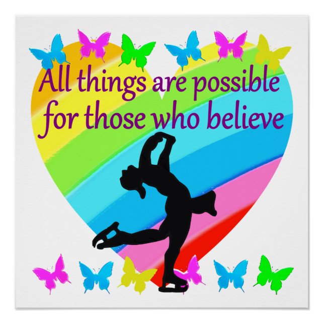 BELIEVE IN YOUR FIGURE SKATING DREAMS POSTER (Front)