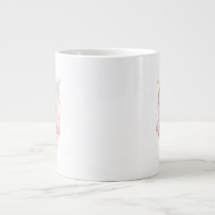 Believe in your Magic ✨ Pastel Gold Fairy Design Large Coffee Mug