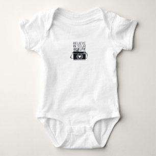 Believe in your #selfie baby bodysuit