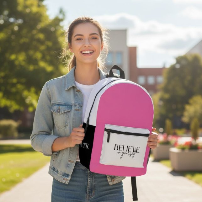 Believe In Yourself Backpack (Empower someone special with this, "Believe in yourself" personalized backpack! )