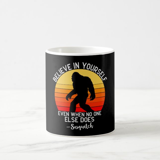 Believe in Yourself | Bigfoot Retro Coffee Mug (Center)