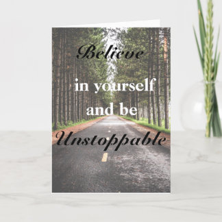 Believe in yourself Birthday Greeting card