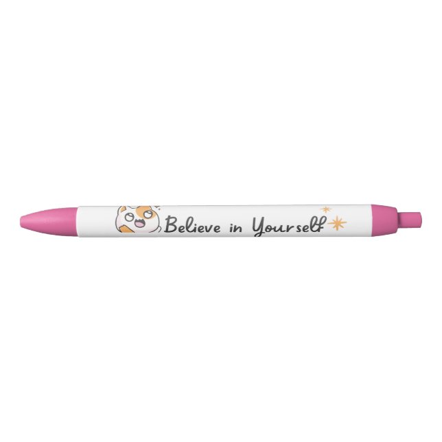 Believe in Yourself Black Ink Pen (Front)