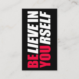 Believe in yourself     business card
