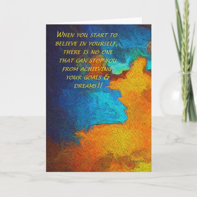 Believe In Yourself Card (Front)