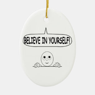 Believe In Yourself Ceramic Tree Decoration