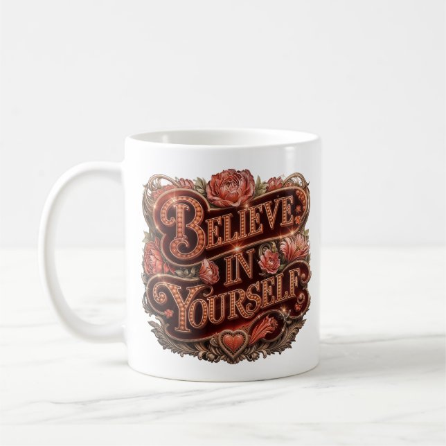 Believe in Yourself, Coffee Mug (Left)