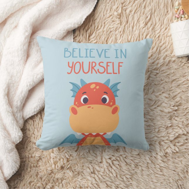 Believe In Yourself Dragon Cushion (Blanket)