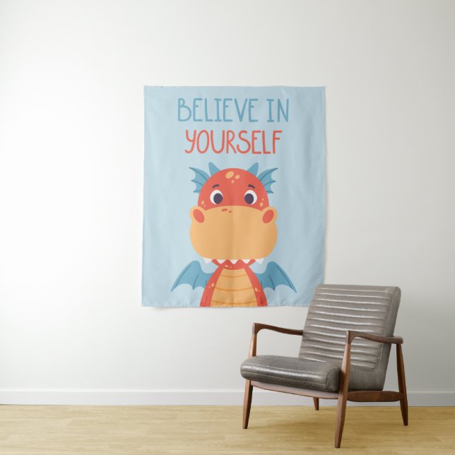 Believe In Yourself Dragon Tapestry (In Situ)