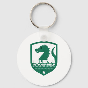 Believe In Yourself Funny Motivational Loch Ness M Key Ring
