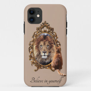 Believe In Yourself Lion Vintage Inspirational iPhone 11 Case