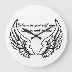 Believe In Yourself Motivational Wall Clock