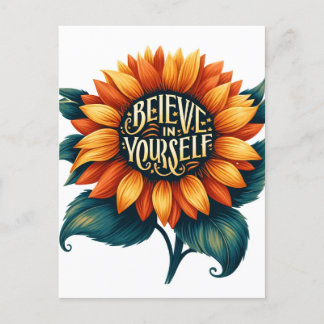 Believe in yourself postcard