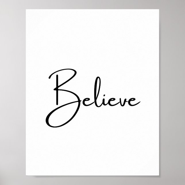 Believe in Yourself Poster (Front)
