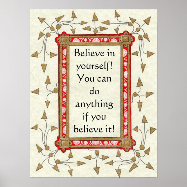 Believe in yourself! Poster (Front)