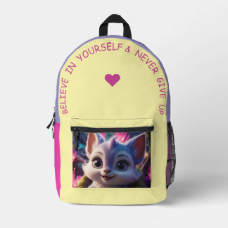 Believe In Yourself… Printed Backpack