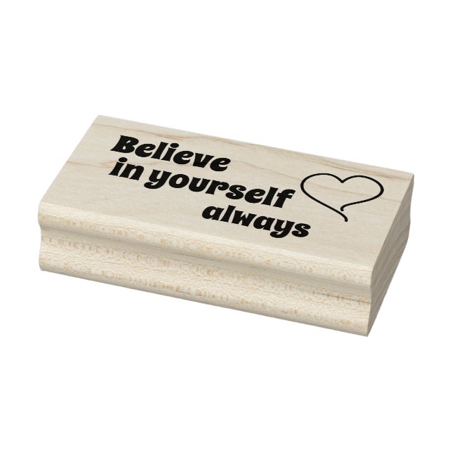 believe in yourself rubber stamp (Stamp)