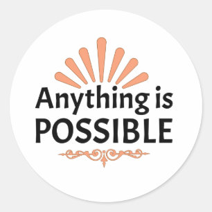 Believe in yourself sticker label
