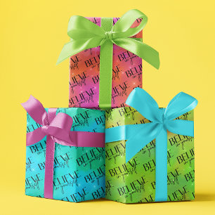 Believe In Yourself Wrapping Paper Sheets