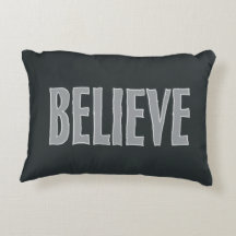 Believe Inspirational Quote Black Grey