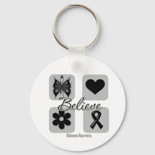 Believe Inspirations Melanoma Key Ring
