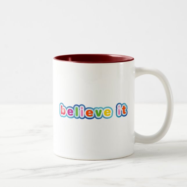 Believe It (Coloured) Two-Tone Coffee Mug (Right)